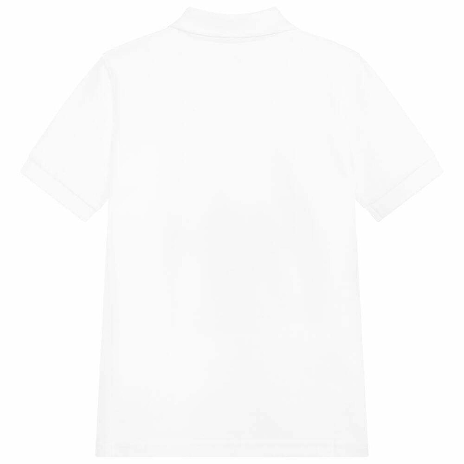 Boys White Polo Shirt, 1, hi-res