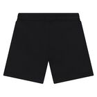 Younger Boys Black Logo Shorts, 2, hi-res