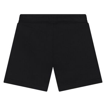 Younger Boys Black Logo Shorts