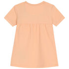 Younger Girls Coral Logo Dress, 2, hi-res
