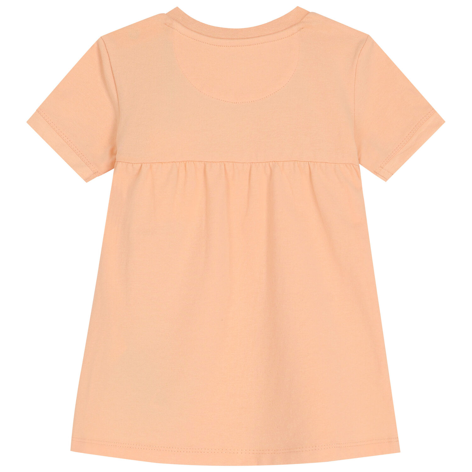 Younger Girls Coral Logo Dress, 2, hi-res