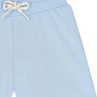 Younger Boys Blue Cotton Jersey Shorts, 4, hi-res