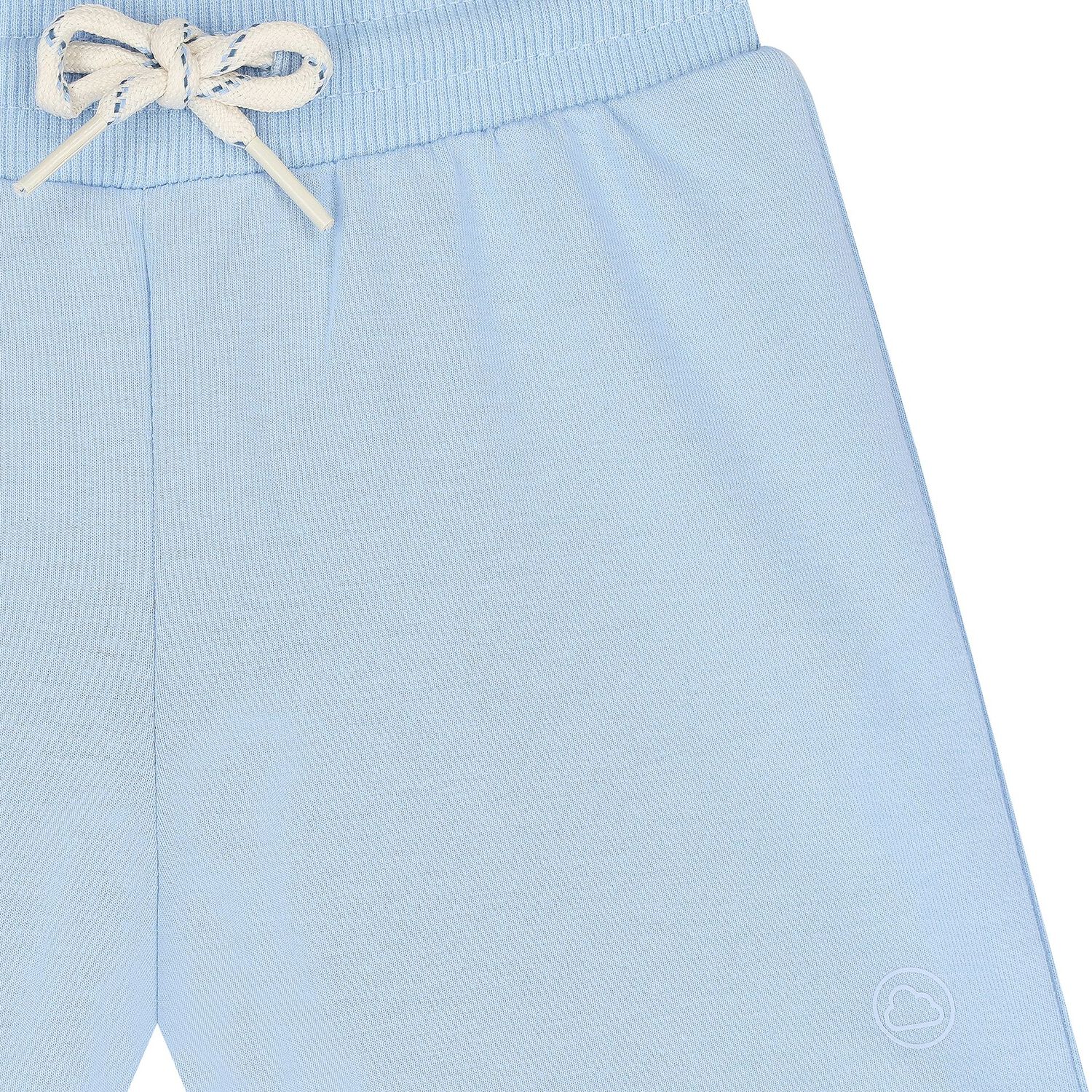 Younger Boys Blue Cotton Jersey Shorts, 4, hi-res
