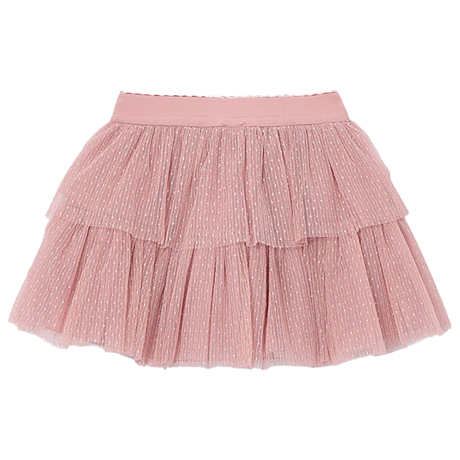 Girls Pink Tulle Skirt, 4, hi-res