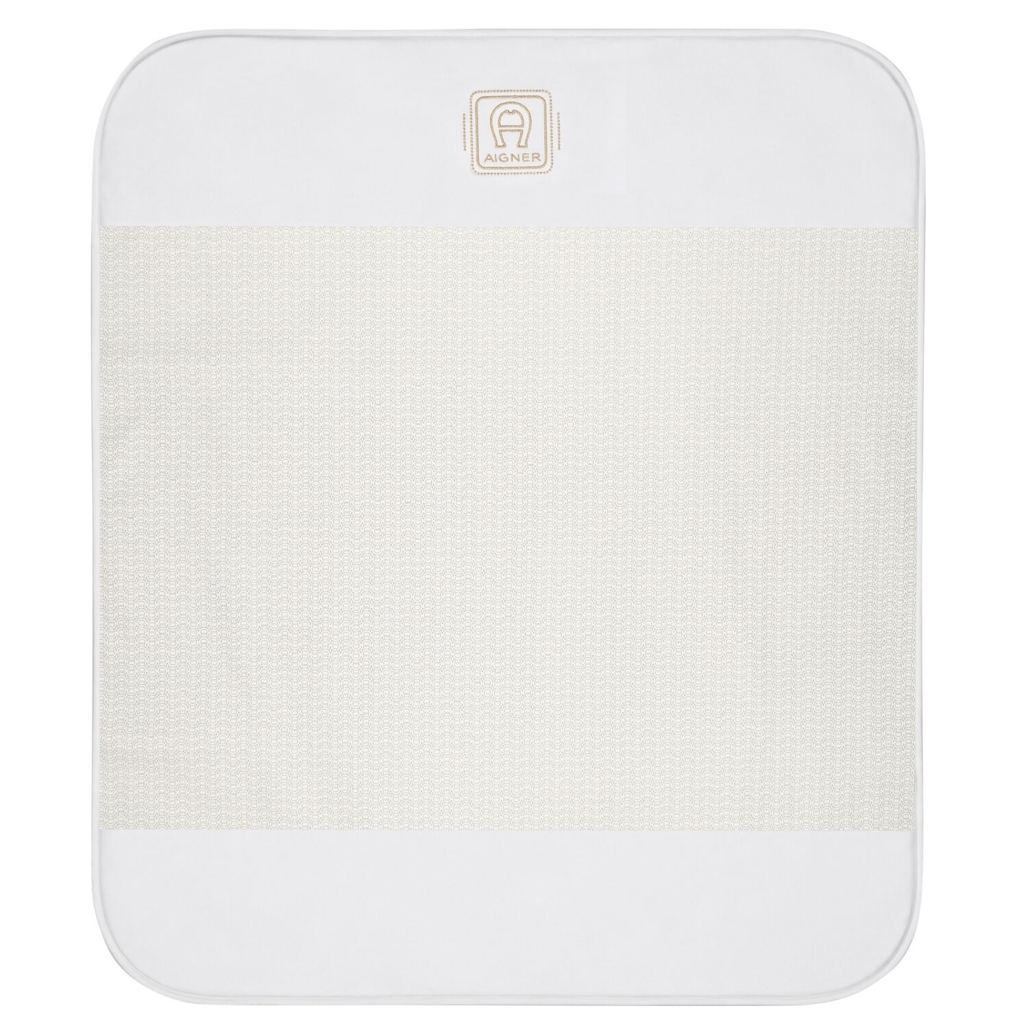 Ivory & Gold Logo Baby Blanket, 1, hi-res