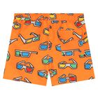 Boys Orange Swim Shorts, 1, hi-res