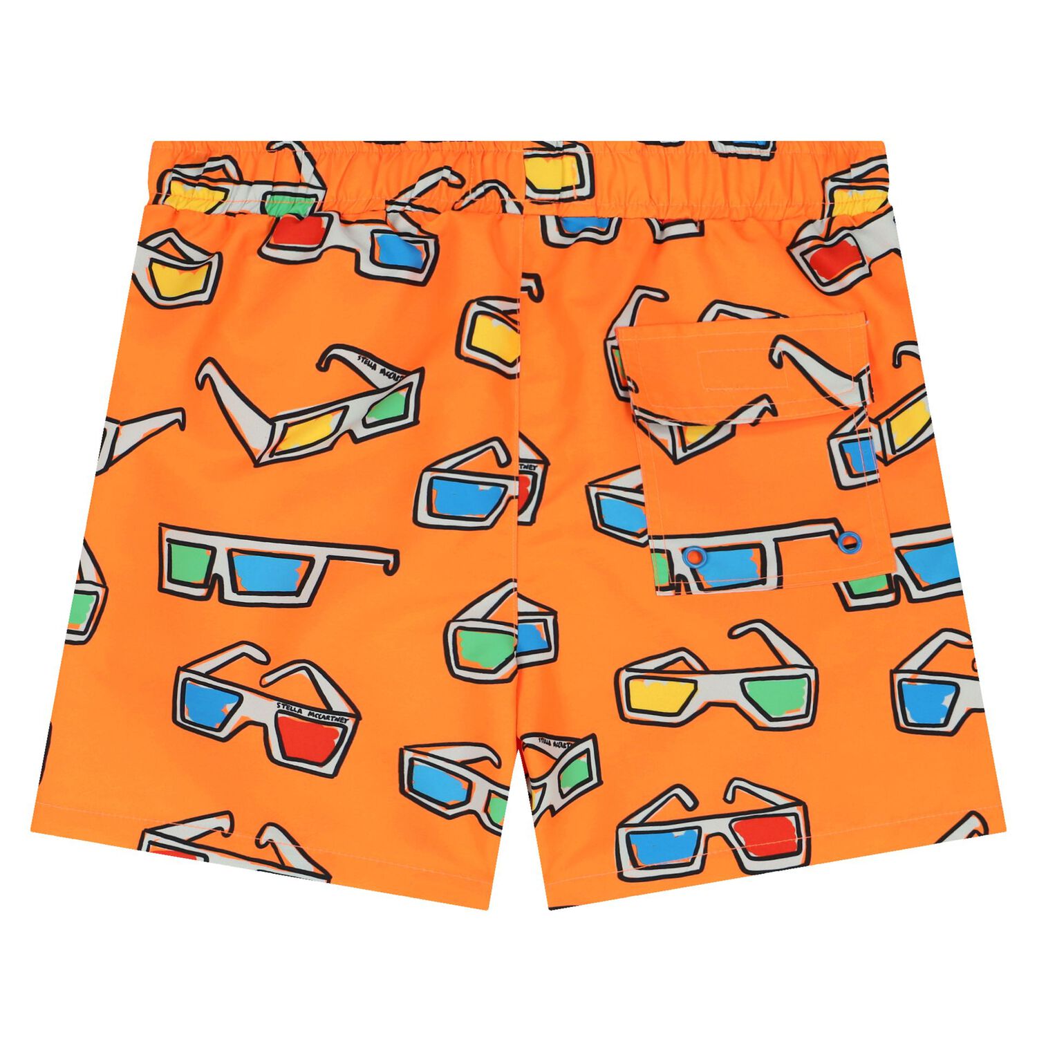 Boys Orange Swim Shorts, 1, hi-res