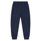 بدلة رياضية للأولاد الصغار مكونة من 3 قطع بتصميم دب تيدي، باللون العاجي والأصفر والأزرق الداكن, 1, hi-res