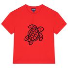 Boys Red Turtle T-Shirt, 1, hi-res