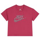 تيشيرت بنات بالشعار باللون الوردى , 2, hi-res