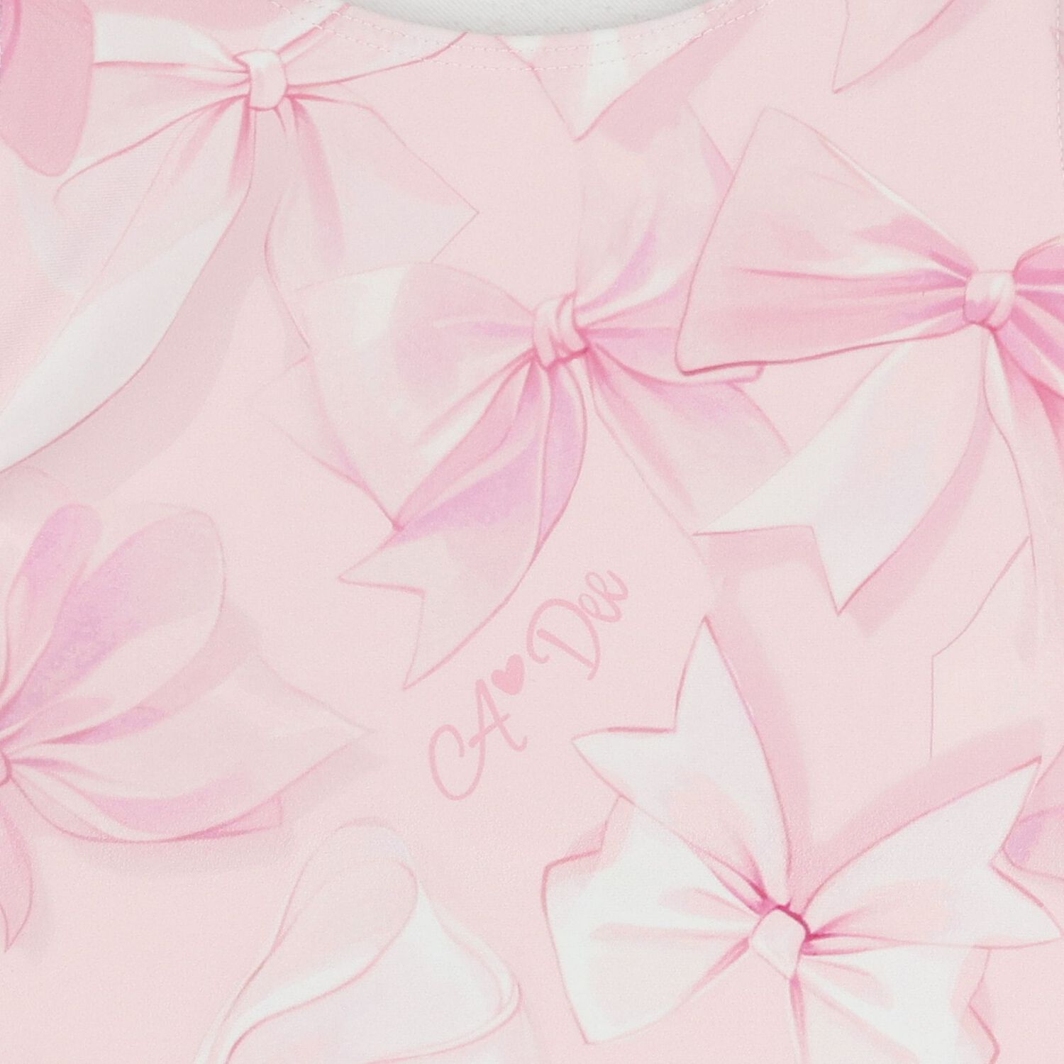 بدلة سباحه مزينة بفيونكة باللون الوردي, 1, hi-res