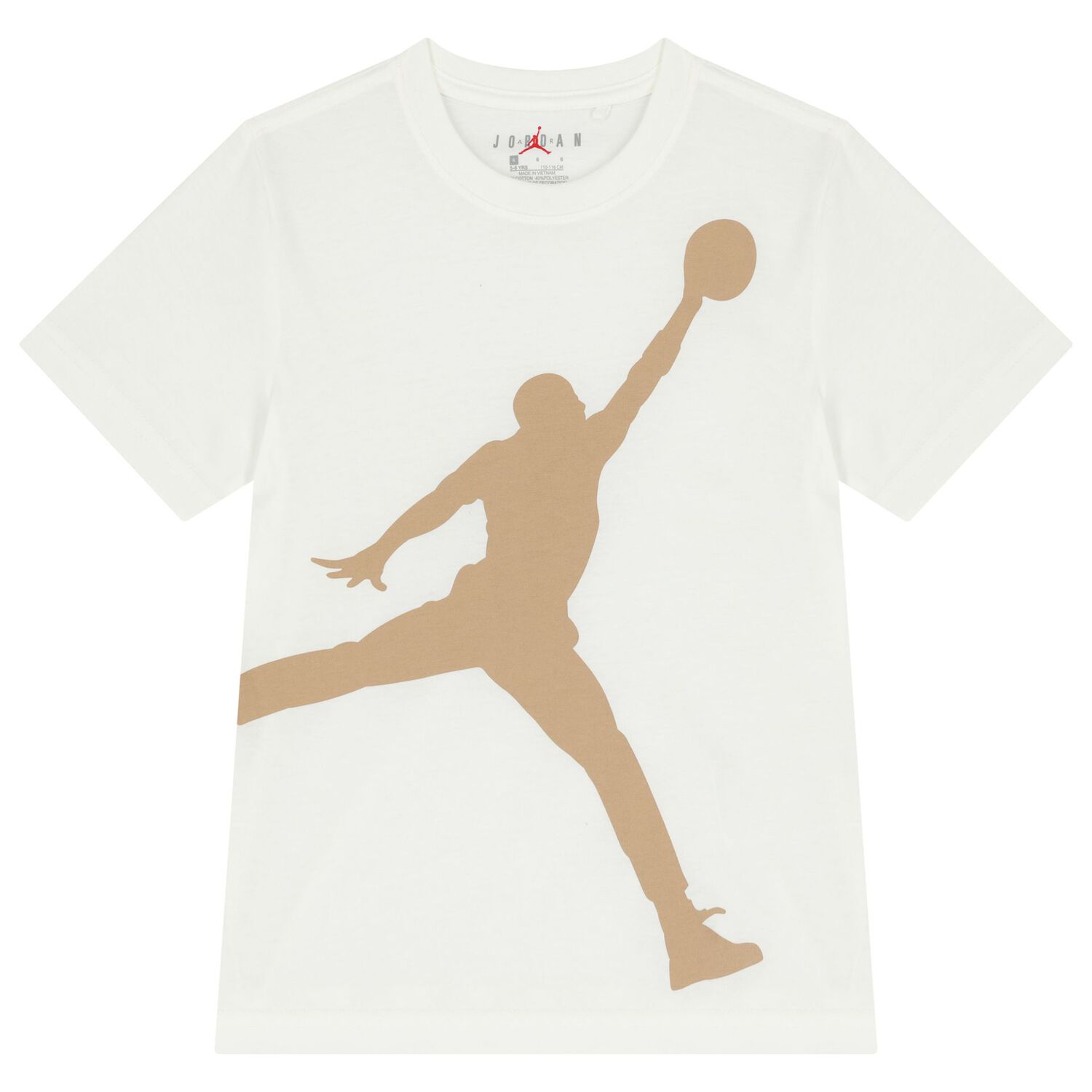 Boys White & Beige Jordan Shorts Set, 2, hi-res