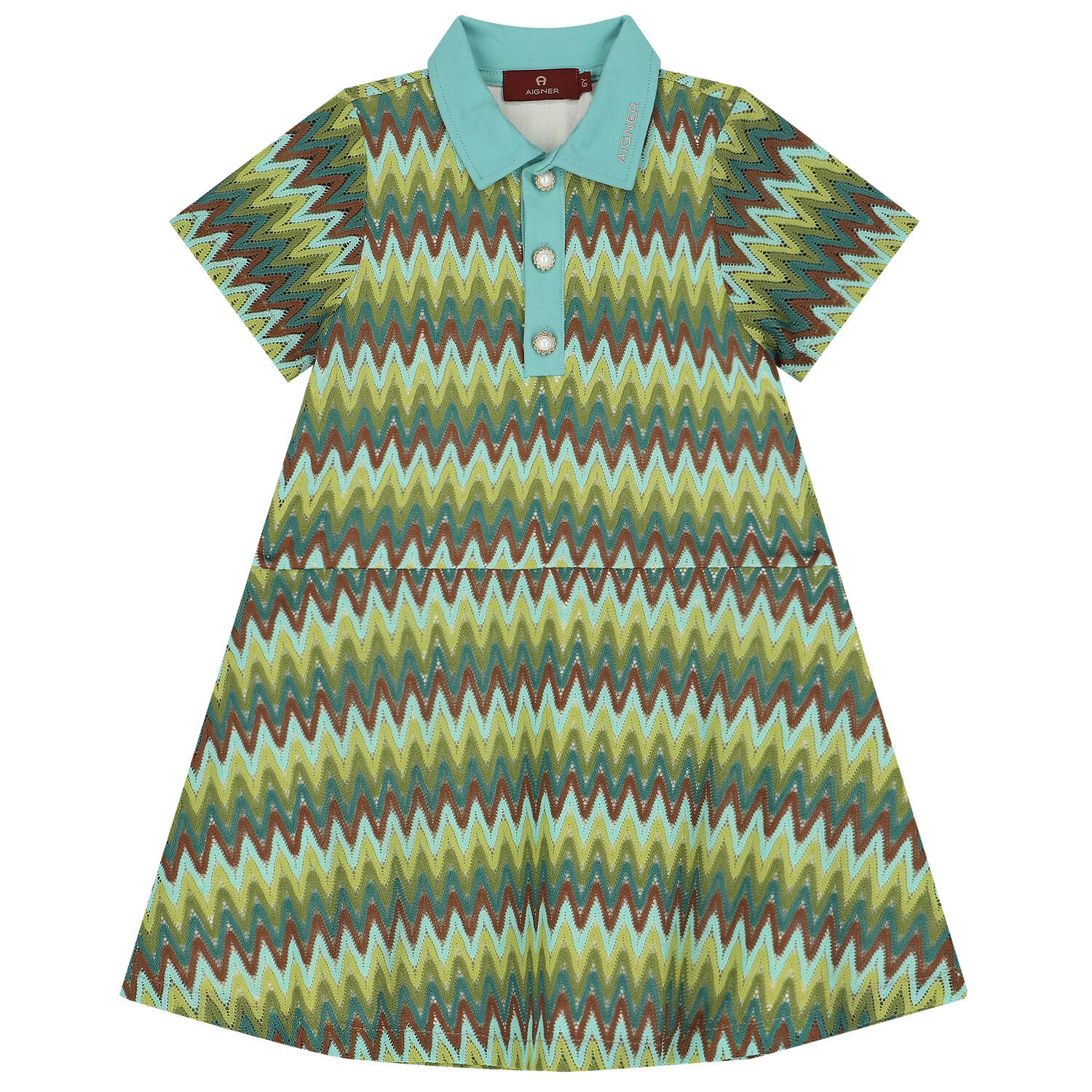 فستان دانتيل كروشيه باللون الأخضر, 1, hi-res