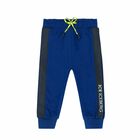 Younger Boys Blue Logo Joggers, 1, hi-res