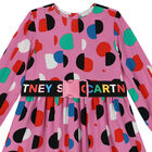 فستان بنات منقط باللون الزهرى, 1, hi-res