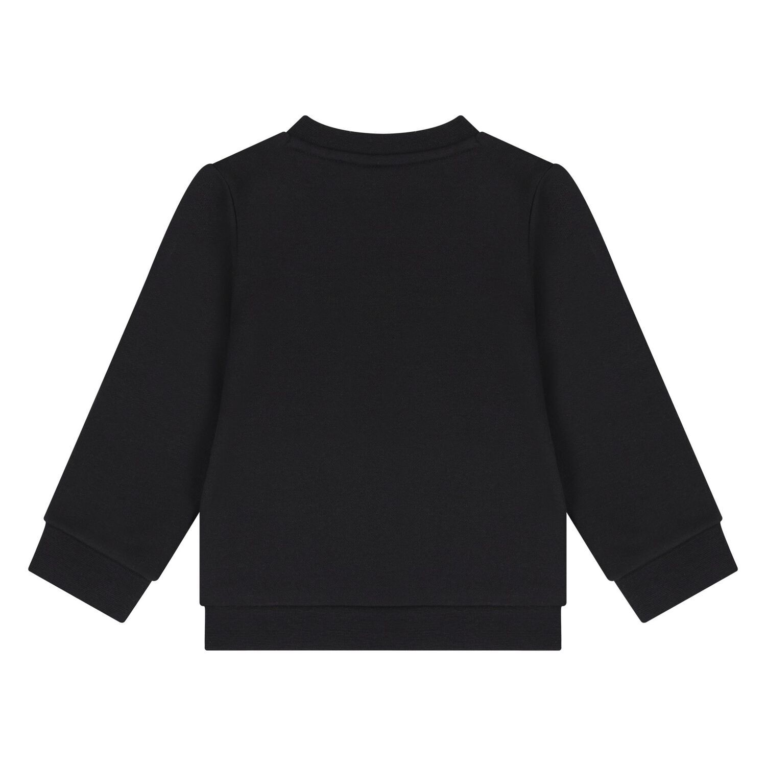 بدلة رياضية بالشعار باللون الأسود للأطفال, 1, hi-res