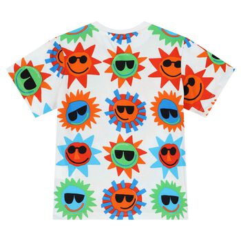 Boys White Sun T-Shirt
