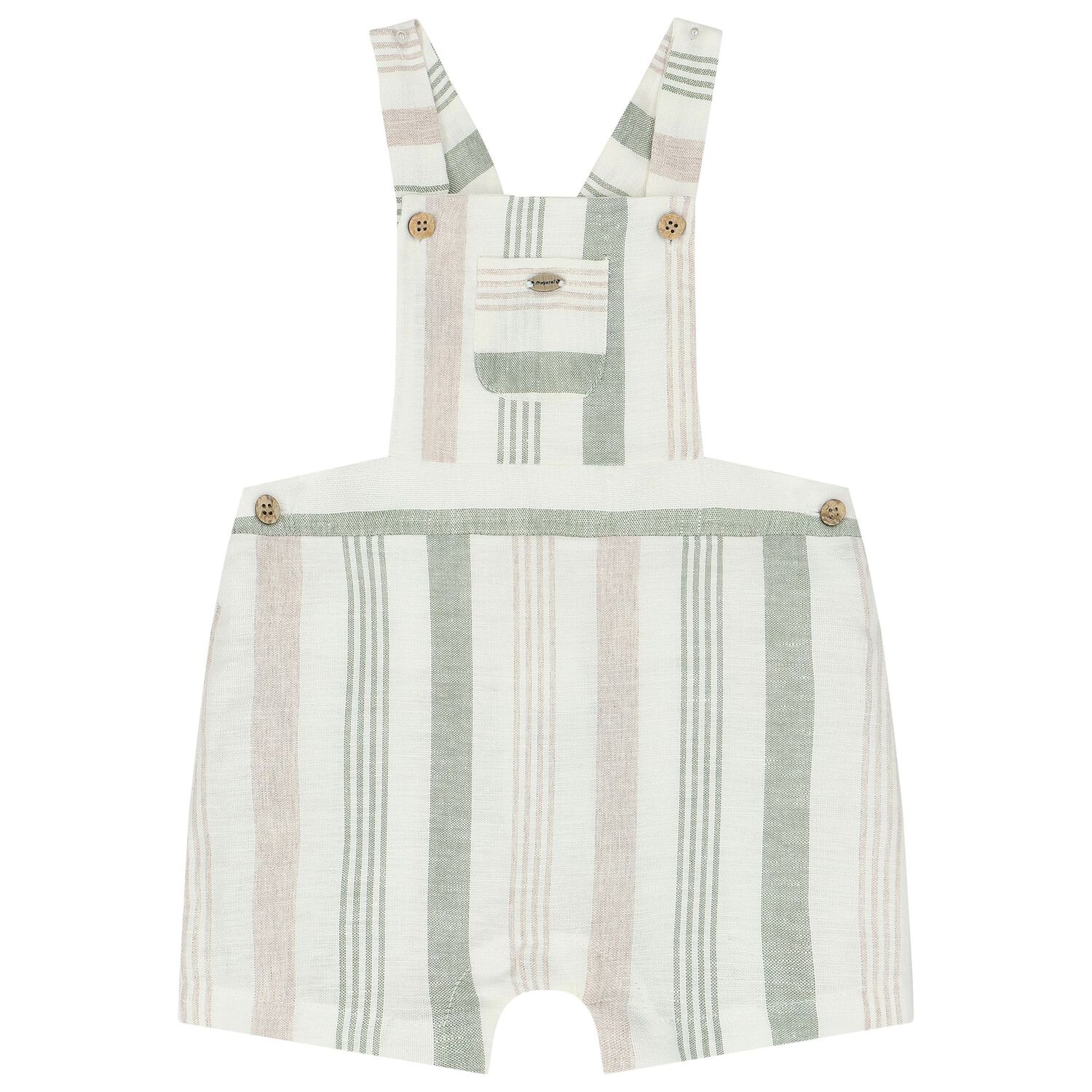 Baby Boys Striped Dungaree & T-Shirt Set, 2, hi-res