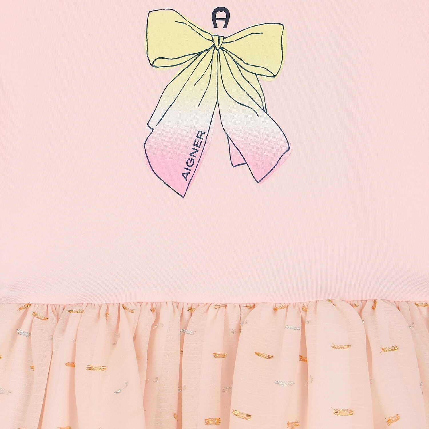 فستان شيفون باللون الزهري, 1, hi-res