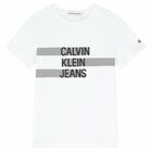 تيشيرت بالشعار باللون الابيض للاولاد, 1, hi-res