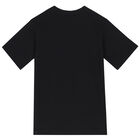 فستان بالشعار باللون الأسود, 1, hi-res