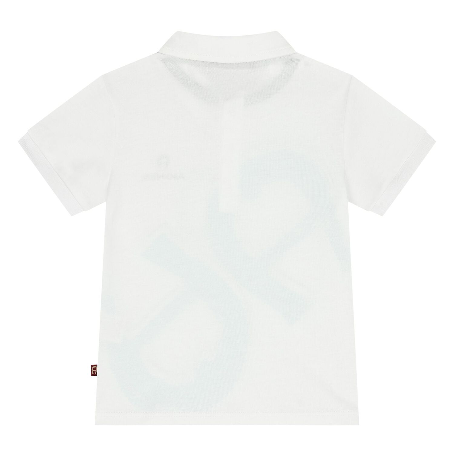 Younger Boys White & Aqua Logo Polo Shirt, 1, hi-res image number null
