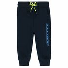 Younger Boys Navy Logo Joggers, 1, hi-res