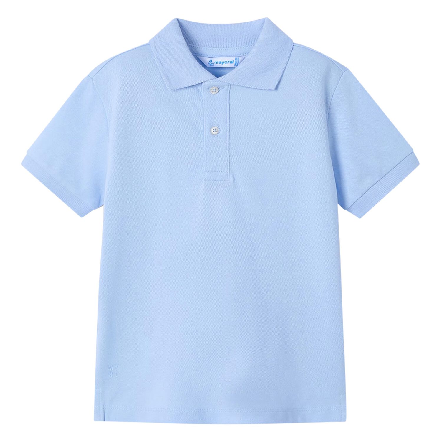 Boys Light Blue Logo Polo Shirt, 3, hi-res