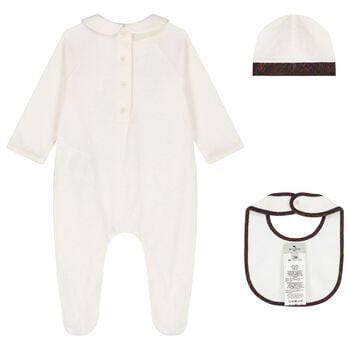 Ivory Paisley Babygrow Gift Set