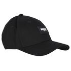 Boys Black Logo Cap, 1, hi-res