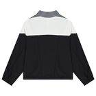 Boys Grey & Black Logo Tracksuit, 1, hi-res