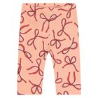 Younger Girls White & Pink Leggings Set, 2, hi-res