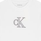 Girls White Logo T-Shirt, 1, hi-res