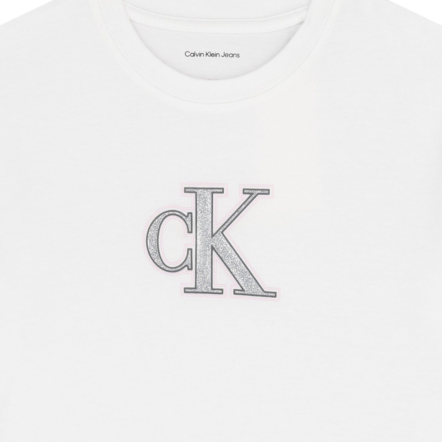 Girls White Logo T-Shirt, 1, hi-res