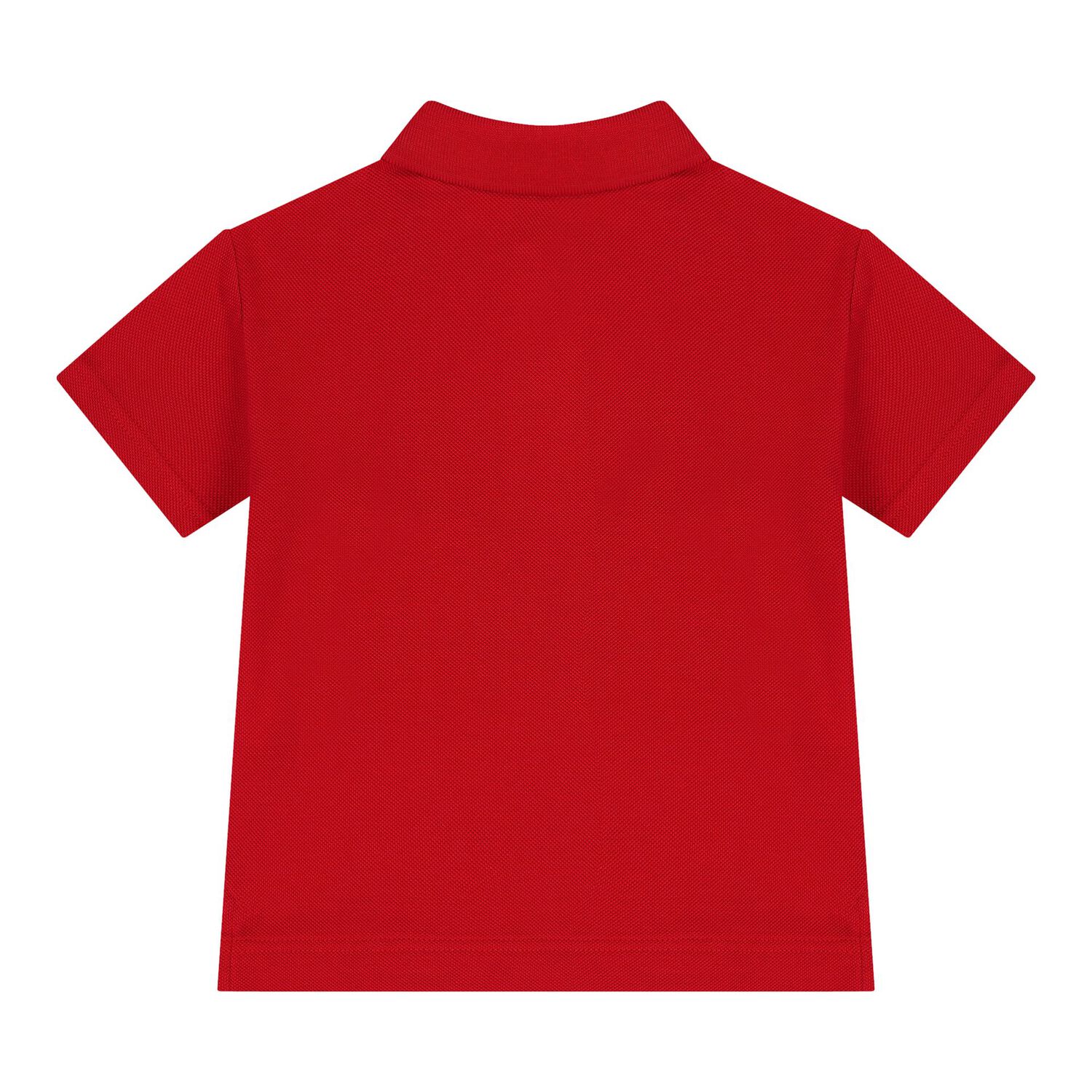 Younger Boys Red Teddy Bear Polo Shirt, 1, hi-res
