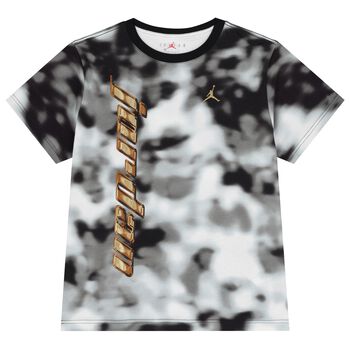Boys Black & White Jordan Logo T-Shirt