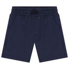 Boys Yellow & Navy Blue Shorts Set, 2, hi-res