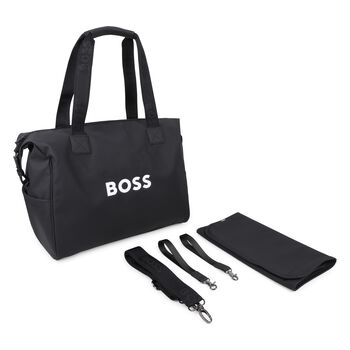 Black Logo Baby Changing Bag