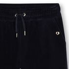 Girls Navy Blue Wide Leg Trousers, 1, hi-res