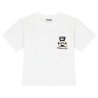 طقم شورت اولاد بطبعه تيدى بير باللون الابيض والاسود, 2, hi-res