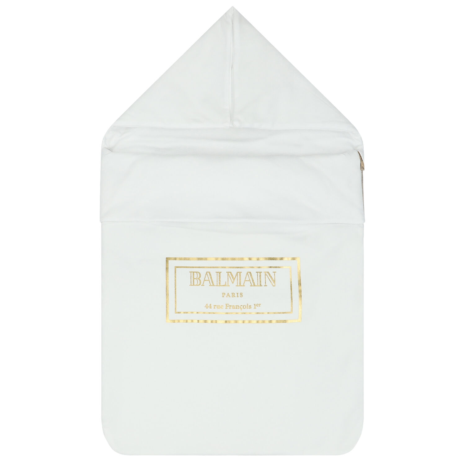 White & Gold Logo Baby Nest, 1, hi-res