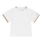 طقم أولاد دونغري باللون الأبيض والبيج للأطفال , 2, hi-res