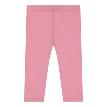 Baby Girls Pink Logo Leggings