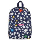 Navy Blue & White Star Backpack, 1, hi-res