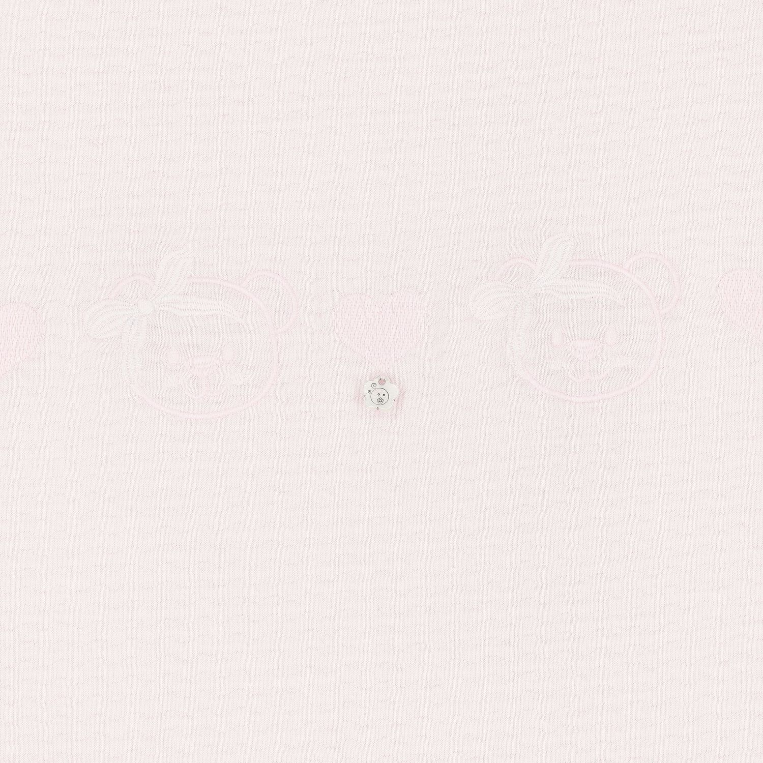 بطانية بنات بشعار تيدي والقلوب باللون الوردي, 1, hi-res