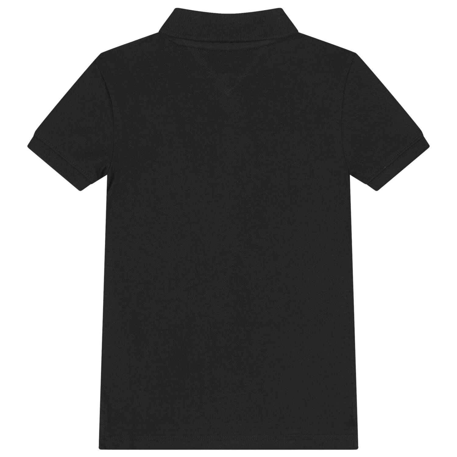Boys Black Logo Polo Shirt, 1, hi-res