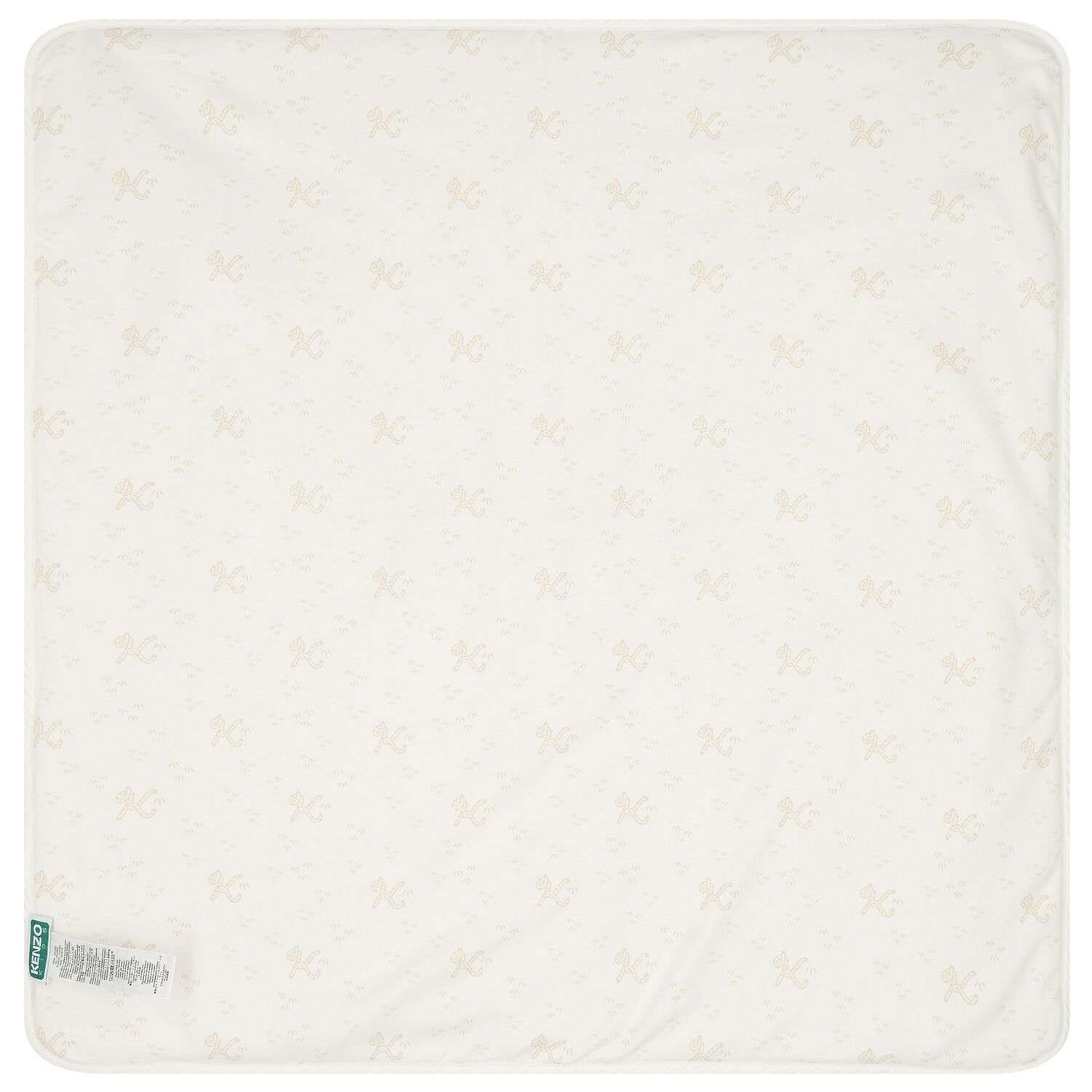 Ivory & Beige Tiger Logo Baby Blanket, 1, hi-res