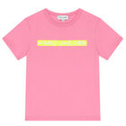 Girls Pink Logo T-Shirt, 2, hi-res