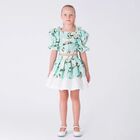 Girls Green Floral Skirt Set, 1, hi-res