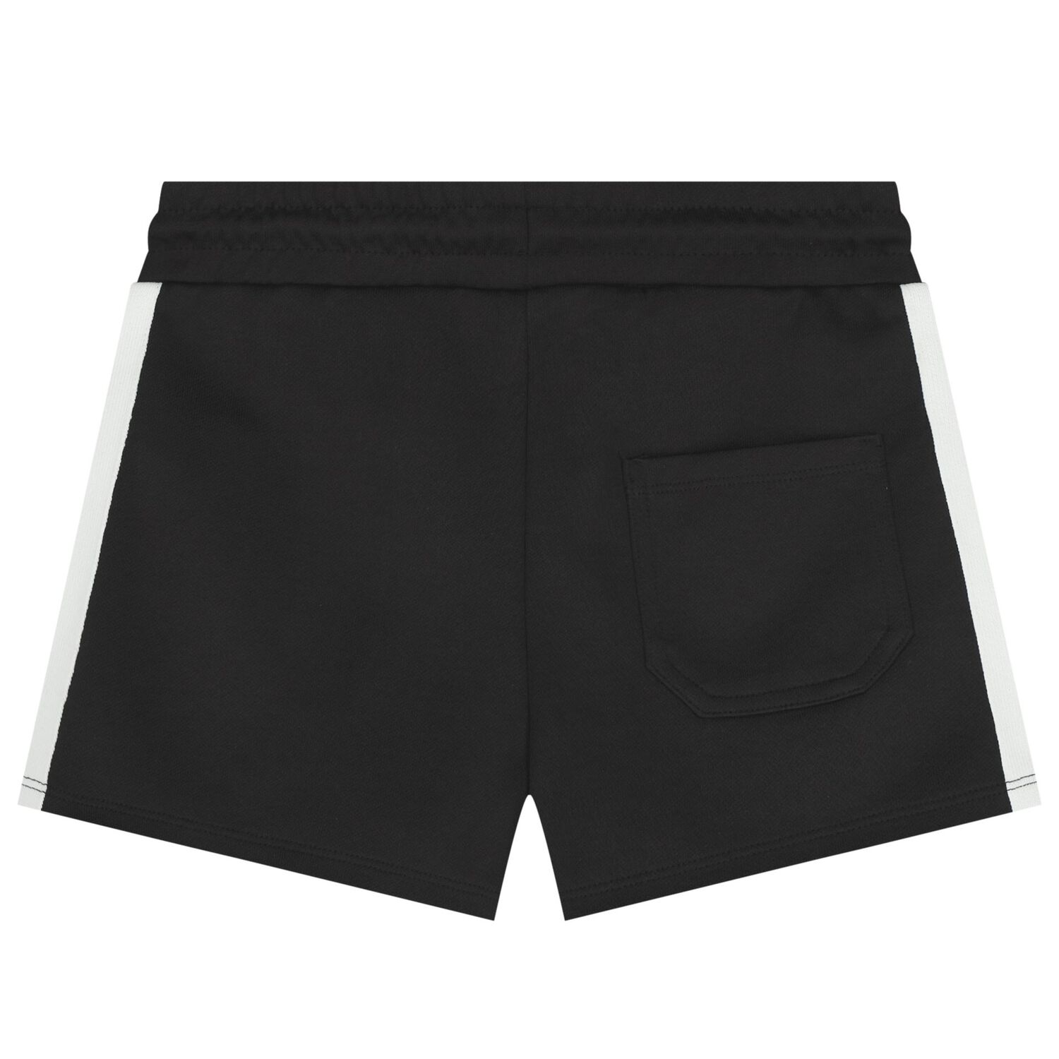 Girls Black Logo Shorts, 1, hi-res